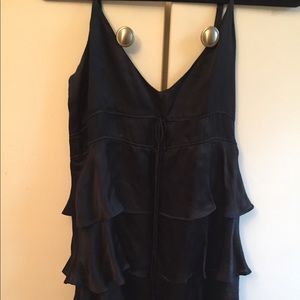 Black silk dress